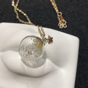 3 for $20✨Dandelion in clear ball Necklace✨